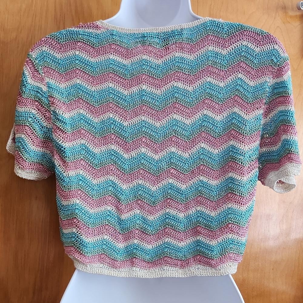 XX by MEXX Crochet Cropped Top Cover-up Viscose, Lurex - Picture 7 of 13